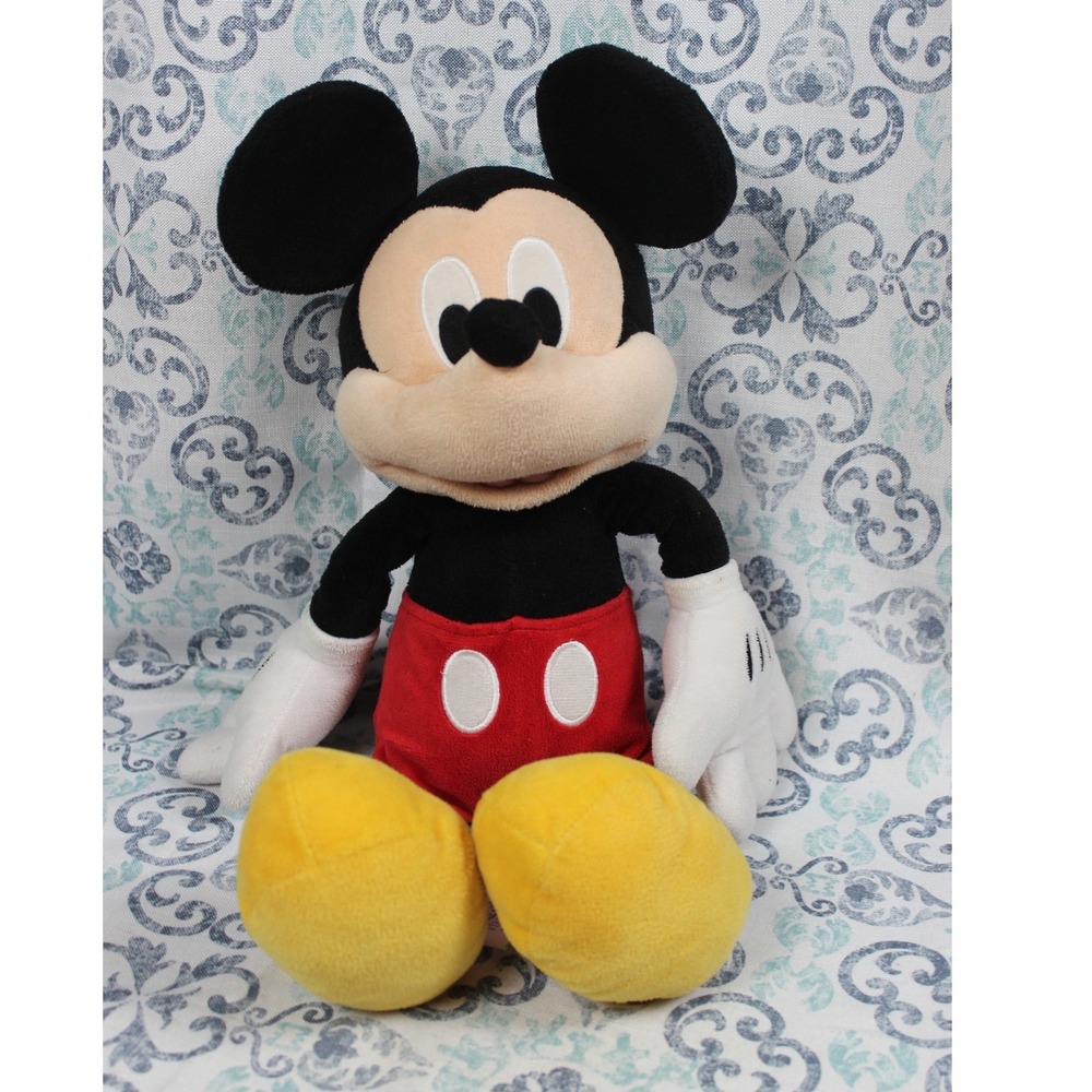 Disney Store Mickey Mouse Plush‎ Stuffed Animal Classic Red Shorts 16 Inch Toy